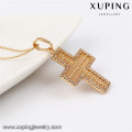 32703 Xuping charme da moda Presentes Christma banhados a ouro Pingente de cruz